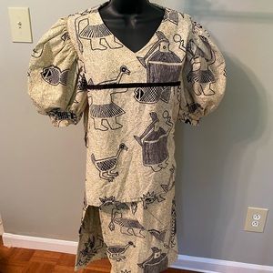 Two Piece African Themed Tribal Women’s Skirt Set